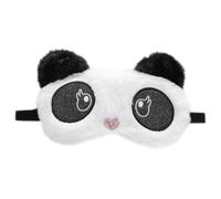 Hoement Plush Cartoon Panda Eye Mask for Sleeping Creative Plush Eye Cover Snap Closure Light Shading Patch for Restful Night