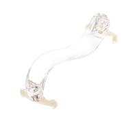 Hoement Portable Acrylic Violin Shoulder Rest Pad in White Reduces Back Pressure and Supports The Violin Simple and Beautiful Design
