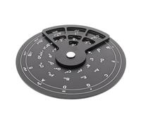 Hoement Portable Aluminum Circle of Fifths Wheel for Guitar Rotating Chord and Scale Finder Transposition Tool Beginner Guitar Trainer and Music Theory Aid for Songwriting and Composition