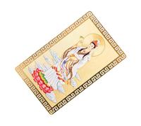 Hoement Portable Amulet Avalokitesvara Bodhisattva Card Fine Craftsmanship Aluminium Magnesium Alloy Light Weight Easy to Carry