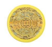Hoement Portable Hand-sewn Tibetan Singing Bowl Cushion Made from Cotton Cloth Yellow Colour, for Meditation and Buddhist Sound Bowl Use