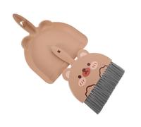 Hoement Portable Mini Broom Dustpan Set with Small Brush for Desktop Keyboard Car Air Cleaning Compact Sweeper Tool for Home Office Electronics and Digital Devices