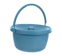 Hoement Portable Plastic Urine Pot with Ergonomic Handle Chamber Pot for Elderly and Adults Wide Opening Travel Urinal Bucket for Bedside Use Quick Assembly Commode Toilet Chair Accessory