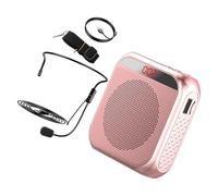 Hoement Portable Voice Amplifier with LED Screen and Long Battery Life, Versatile Plastic Microphone Speaker for Public Speakers and Tour Guides, for Presentations and Tour Guiding