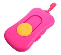 Hoement Portable Wipe Dispenser Travel Storage Container Lightweight Reusable Plastic Wipes Holder for Outdoor Home Stroller Use with Protective Dustproof Design