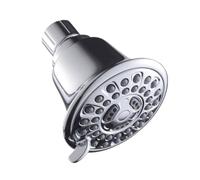 Hoement Pressure Booster Shower Nozzle Compact Water Saving Head with Plating Finish Easy Install for Standard Shower Arms Suitable for Hotel Bath Pool