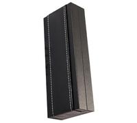 Hoement Pu Fountain Pen Case Black with Angular Shape, Protective Pen Organizer Case to Reduce Friction, for Wrapping and Festival Celebrations, Simple and Generous Style for Employees