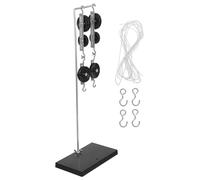 Hoement Pulley Experiment Kit with Galvanized Base Stable Physics Pulley Block System for Accurate Force Analysis Middle School Science Lab Equipment for Educational Mechanics