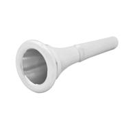 Hoement Pure Copper French Horn Mouthpiece for Beginners Horn Replacement Part Silver for Improving Mouthpiece Airflow and Enhancing