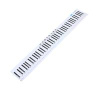 Hoement Pvc 88 Key Piano Practice Chart Waterproof Design and Reasonable Key Spacing, for Students and Beginners in Piano Practice and Teacher Teaching Scenarios, White