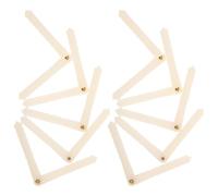 Hoement Rc Plane Flap Hinges Set Plastic Pin Type Hinges 10pcs for Remote Control Airplane with Reliable Fixing and Easy Installation 2.64"x0.18" Suitable for Fixed Wing Aircraft Model