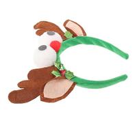 Hoement Realistic Reindeer Antler Headband for Women with Flexible Embedded Metal Wire Structure and Widened Velvet Material, Comfortable Wear for Christmas and Halloween Holiday