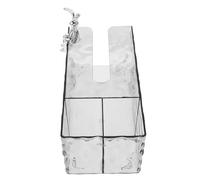 Hoement Rectangular Tissue Box Cover with Storage Compartments for Remotes, Multi Tissue Holder for Table, Made of Sturdy Pet Material, Easy to Clean, Stylish Luxury Design for Living Room