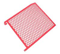 Hoement Red Plastic Paint Roller Grid for Bucket 31.5x25.8cm with Reusable Mesh Filter, Easy Cleaning Paint Tray Insert for Professional Painting and Home Interior Wall Painting