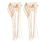Hoement Reed Diffuser Sticks and Effective Smell Control 24pcs with High Diffusion Efficiency Made of Rattan and Rice Paper, Stylish Design for Living Room for Elegant Home Décor