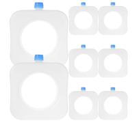 Hoement Refreezable Ice Packs White Pe Material 8pcs with Soft and Even Airflow, Square Hollow Design with Centre Hole for Air Conditioners and Swamp Cooler Cooling Cartridges