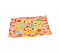 Hoement Religious Singing Bowl Mat Ritual Mat Buddhist Prop and Non-slip Design