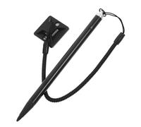 Hoement Replacement Stylus Pen with Antiloss Spring Lanyard and Fixed Base and 3pcs Aluminium and Abs Material for Resistive Touch Screens for Pos Machines and Game Console Use Game Console Use