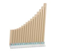 Hoement Resin Pan Flute C Key 16-Tube Musical Instrument for Children Educational Beginner Wind Instrument for Musical Education