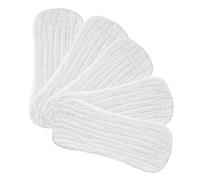 Hoement Reusable Cotton Diaper Liners Soft Breathable Cloth Inserts 5pcs for Newborns and Toddlers for Travel and Home Use