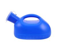 Hoement Reusable Male Urine Bottle with Lid 2000Ml Thickened Large Capacity Portable Urinal for Bedridden Men and Outdoor Travel Blue Ergonomic Shape