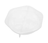 Hoement Reusable Silicone Pet Food Bowl Mould, White DIY Casting Supply with Relief Pattern Design, Easy to Use and Not Easy to Break, for Cat or Dog Feeding Bowls
