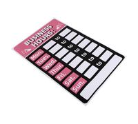 Hoement Rewritable Business Hours Sign Sticker with Adhesive Back, Thickened Anti-Fade Opening Hours Label for Bank and Store, Sunproof Self-Adhesive Business Signs for Shop Door Random