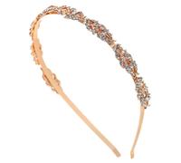 Hoement Rhinestone Hairband Elegant Sparkling Headband for Wedding Guest Women Chic Party Accessory