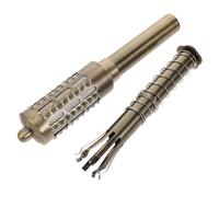 Hoement Rolling Facial Moxibustion Tool Handheld Massaging Moxa Roller Burner Copper Material Modern Design Elegance Stimulate Acupoints Facial Massage for Daily Beauty Care at Home