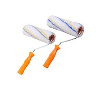 Hoement Rolling Paint Brush 2pcs Set 9-inch Paint Roller Brush with Lint-Free Nylon Bristles for Wall and Ceiling Painting in Room