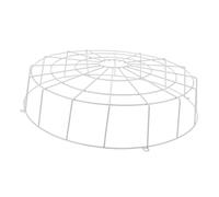 Hoement Round Ceiling Light Shade Cover with Sturdy Metal Mesh Impact Resistant Exit Sign Wire Protector for Commercial and Residential Emergency Lighting Easy Installation