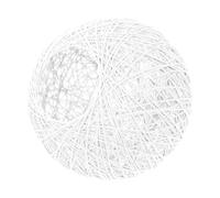 Hoement Rustic Round Rattan Ball Lampshade Ceiling Light Cover for Living Bedroom Hotel Boho Pastoral Style Vintage Pendant Lamp Shade with Warm Cozy Illumination