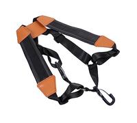 Hoement Saxophone Double Shoulder Strap Adjustable Black Harness for Alto and Tenor Saxophones Comfortable Neck and Shoulder