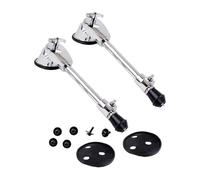 Hoement Set of 2 Stainless Steel Drum Legs Bass Drum Bottom Stand Support Percussion Instrument Parts with Anti-slip Spurs Suitable for Accessories