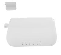 Hoement Silicone Purse Organizer Pouch for Women Portable Makeup Bag with Snap Closure Compact Jewelry and Data Cable Storage Gray Travel Cosmetic Case