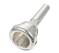Hoement Silver Plated Trombone Mouthpiece Wear Resistant Instrument Accessory for School Concert Band Practice for Intermediate Players and Music Enthusiasts