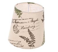 Hoement Simple Style Cloth Lampshade Leaf Design DIY Light Cover Frame Home Decor for Bedroom Hotel Study Library