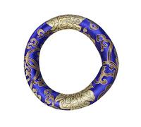 Hoement Singing Bowl Cushion Pad Silk Mat Blue Sound Bowl Mat Meditation Buddhist Supply Cushion for Yoga and Healing