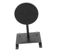 Hoement Single Black Bass Drum Pedal Mat Silent Practice Exerciser with Metal Base Compatible for Drum Set Kick Pedal Training at Home