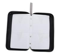 Hoement Slot CD Storage Hard Case Portable DVD Organizer with Zipper Design Durable Handheld Disc Pouch for Travel and Outdoor Use Pressure CD Protector