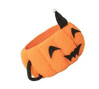 Hoement Small Halloween Basket for Cotton Rope Woven Pumpkin Storage Box Compact Organizer and Candy Holder Portable Desktop Storage for Spaces