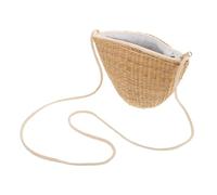 Hoement Small Handmade Bag Straw Purses for Summer Cute Handmade Straw Bag Versatile Coin Storage Daily Coin Storage 8.25x5.50x3.54in Wicker Crossbody