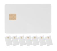 Hoement Smart IC Cards 8pcs White with AT24C02 Chip 2k Memory for Parking Lots Dirtproof PVC Cards