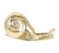 Hoement Snail Shaped Brass Cabinet Knob 42x20x23mm Metal Pull Handle for Wardrobe Drawer Cupboard Furniture Accessory in Polished Copper Finish for Home Storage