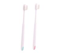 Hoement Soft Bristle Toothbrush 2pcs Pack Postpartum Oral Cleaning Tool Micro-Nano Bristles Suitable for Sensitive Gums and New Mothers Random Color