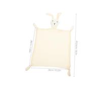 Hoement Soft Muslin Cotton Bunny Security Blanket for Newborns and Breathable Comforter for Sleep and Play Unisex Soothing Cuddle Blanket with Adorable Rabbit Design