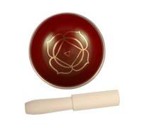 Hoement Sound Bowl Lightweight for Yoga Meditation and Home Decoration Copper Singing Bowl Set with Wood Mallet Handcrafted Producing Deep Tones, for Relaxation and Stress Relief