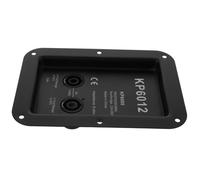 Hoement Speaker Terminal Binding Post Junction Box in Black Iron with Sturdy Professional Design and Lightweight Square Shape for Occasions and Stage Equipment