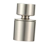 Hoement Stainless Steel Brushed Faucet Nozzle Adapter with Swivel Dual Spray Modes Water Flow Bubbler Connector for Kitchen Tap Accessories Splash-Resistant Abs and Copper Design