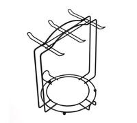 Hoement Stainless Steel Cup Stand with Base for Mugs and Dishes Metal Mug Holder Organizer for Kitchen Restaurant Bar Use Stable Wide Bottom Storage Rack